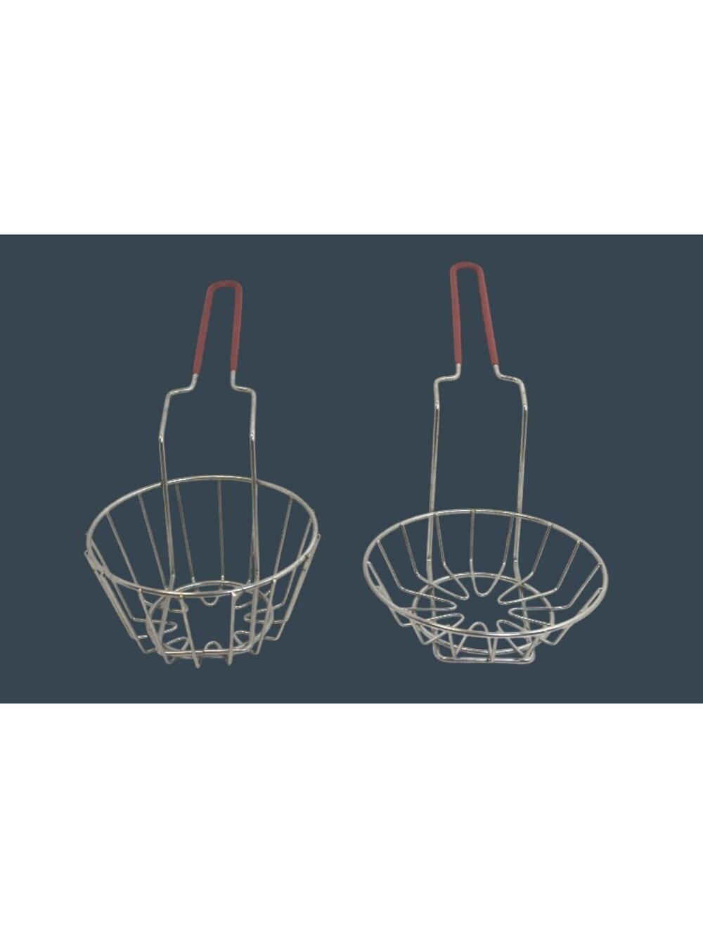 Stainless Round Wire Tortilla Fry Basket for making Taco Shell Chips Salad Bowl